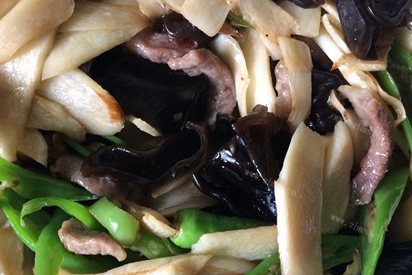 茭白黑木耳尖椒肉丝