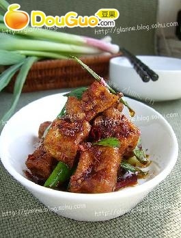 家常菜酱烧青蒜豆腐