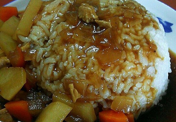 自制咖喱鸡肉饭