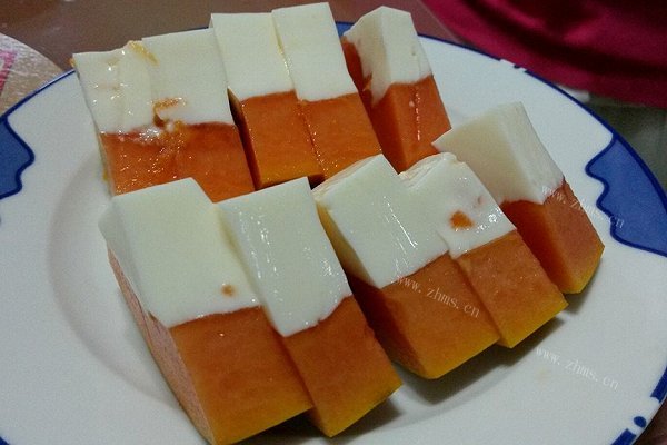 木瓜牛奶冻