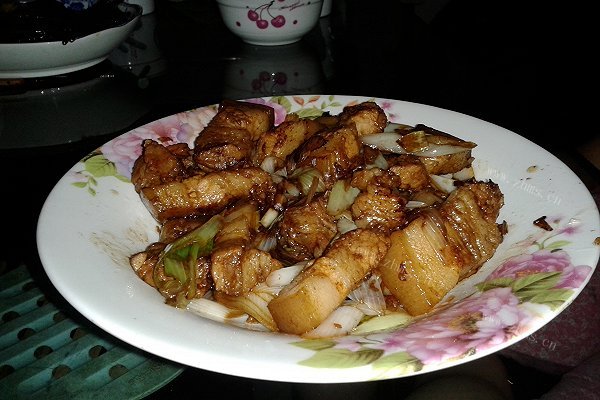 沙姜葱爆肉（自创），美味可口