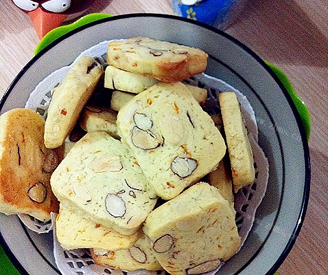 #回忆#香橙杏仁脆饼