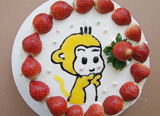 DIY小猴生日蛋糕