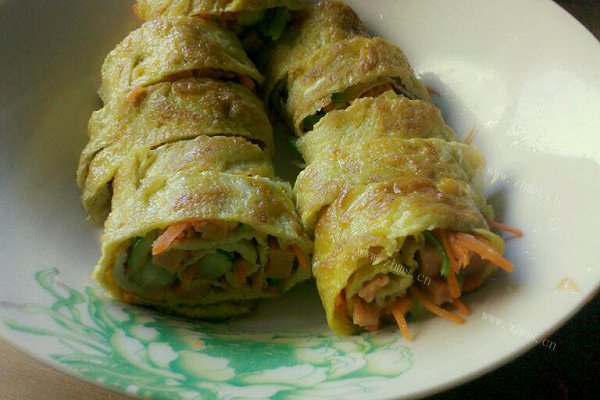 蔬菜鸡蛋卷