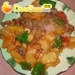 子姜菠萝炒鸭片