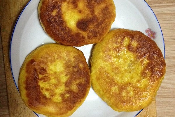南瓜饼，芹菜猪肉杏鲍菇馅