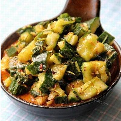 甜面酱拌黄瓜丁