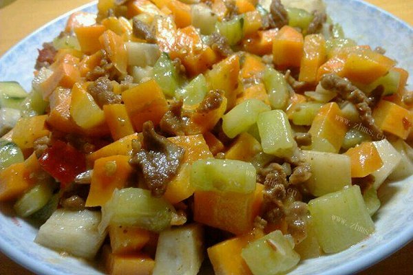 家常淮山胡萝卜炒肉