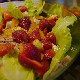 家庭版培根草莓沙拉