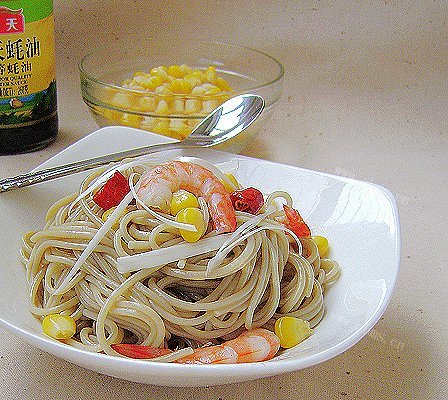 虾仁凉面