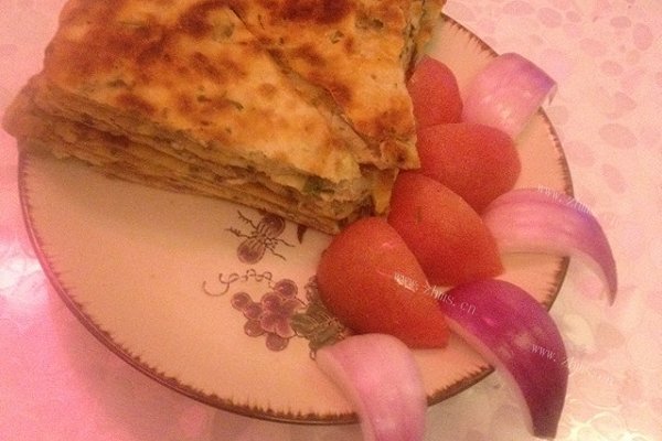 自制藿香千层饼