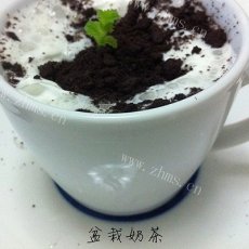 简单的盆栽奶茶