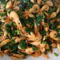 河虾韭菜