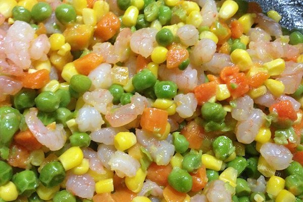 西贝妈妈辅食1岁以上「五彩虾仁」