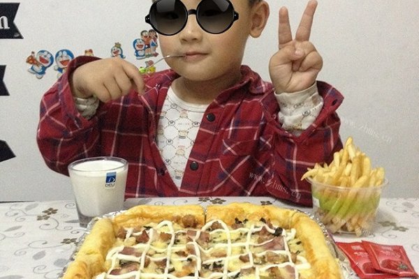 培根玉米披萨