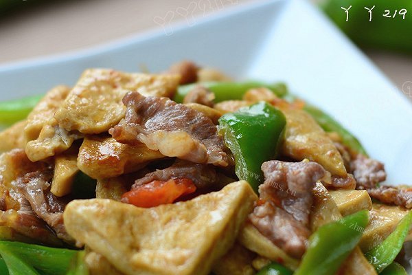 青椒炒豆腐-贵州家常小炒