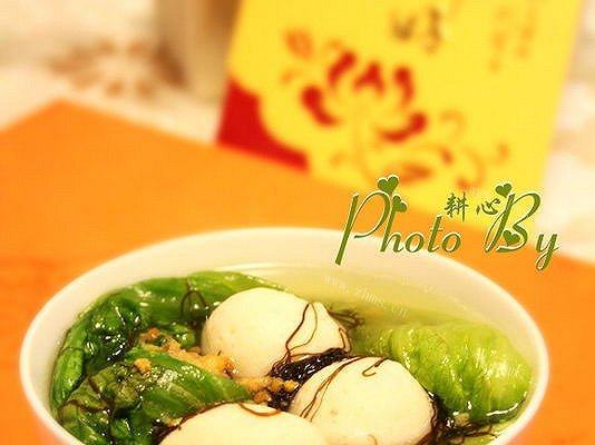 家常发菜鱼丸汤