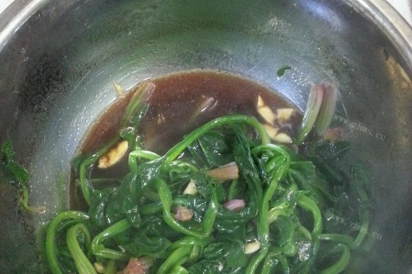 自制拌菠菜
