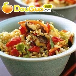 四蔬炒饭