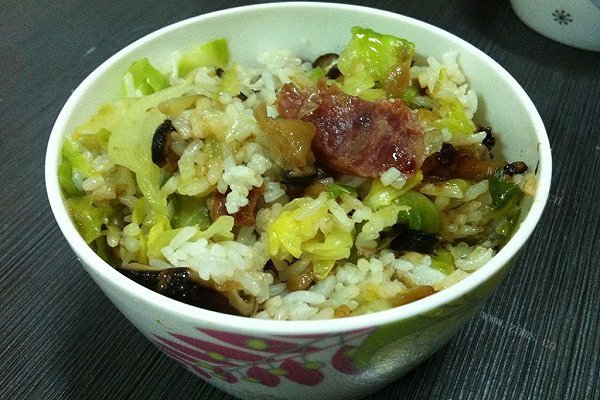懒人包菜炒饭