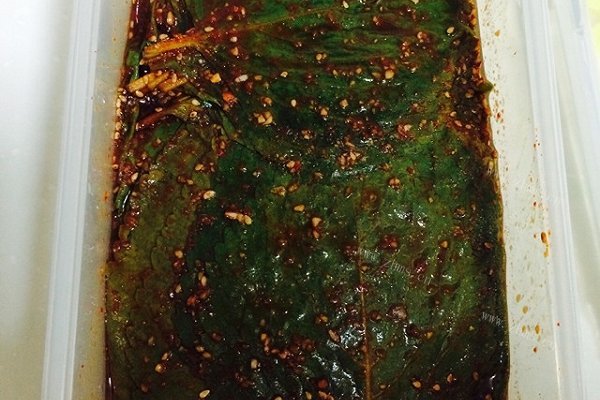 腌制苏子叶