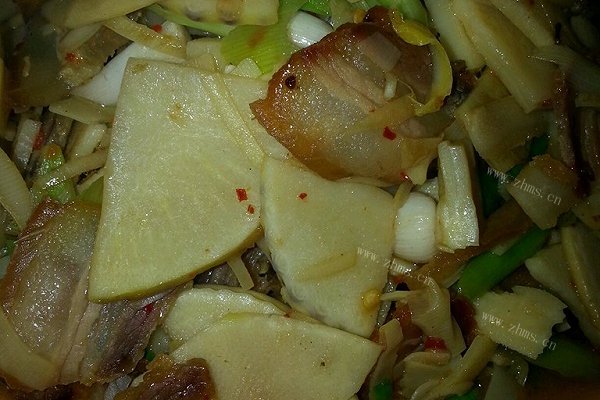 腊肉炒冬笋