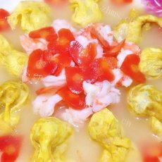 金鱼蛋饺烩虾仁