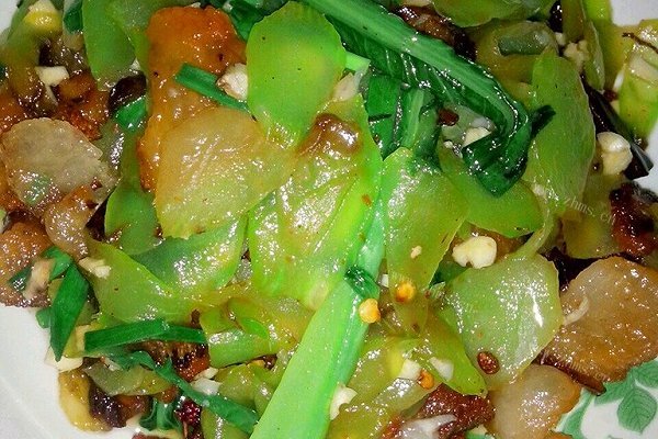 莴苣炒肉