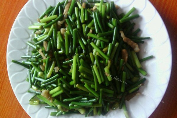 蒜台炒肉