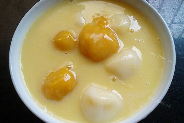 家常芒果遇上鲜奶汤圆