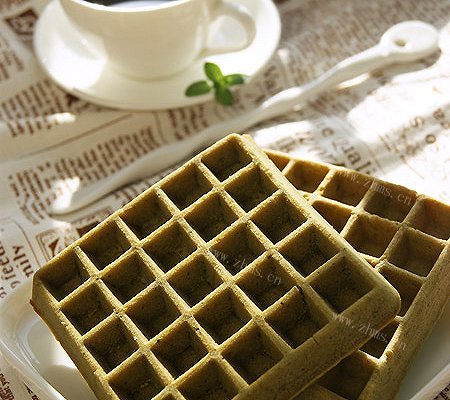 抹茶味儿的华夫饼