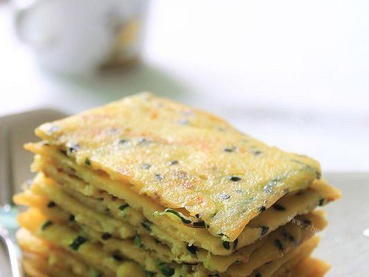 黑芝麻豆渣饼
