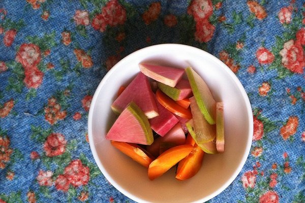三色萝卜泡菜