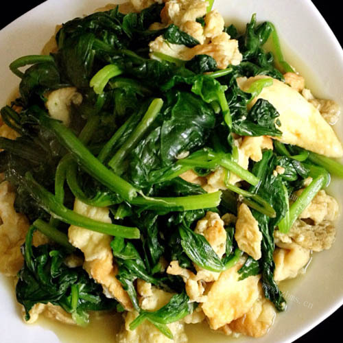 （美味可口）菠菜炒鸡蛋