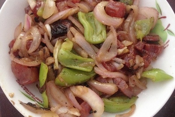 葱椒腊肉