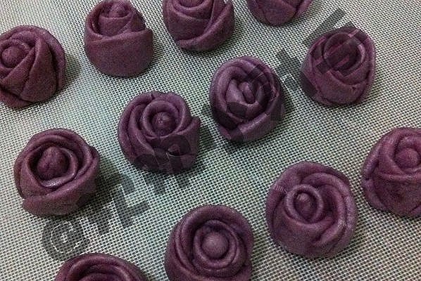 紫薯玫瑰花馒头