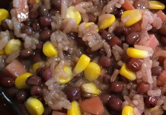 红豆火腿饭