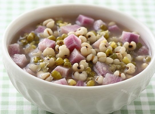家常薏仁绿豆山药粥