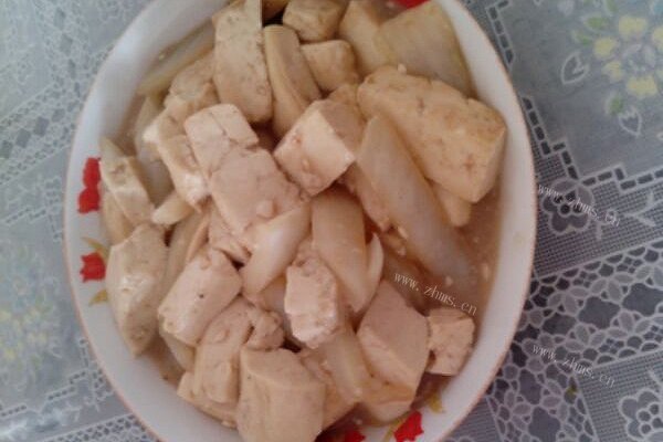 白菜帮烧豆腐