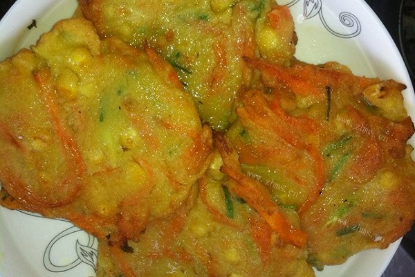 胡萝卜玉米饼