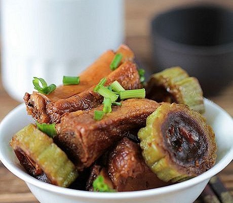 豉汁排骨焖苦瓜