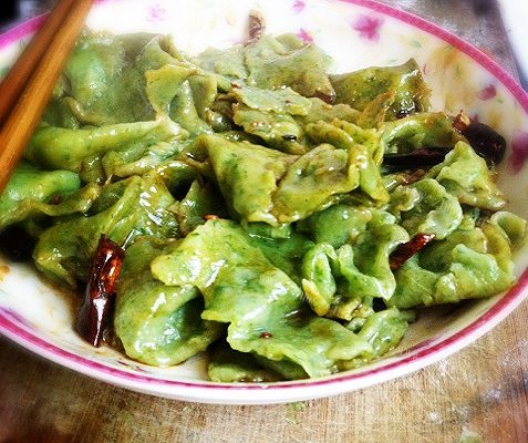 油泼菠菜面