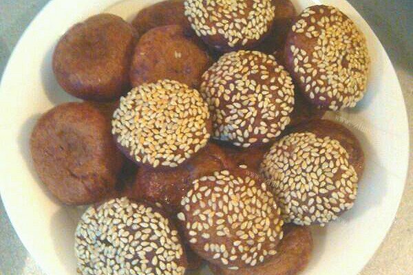 美味巧克力紫薯饼