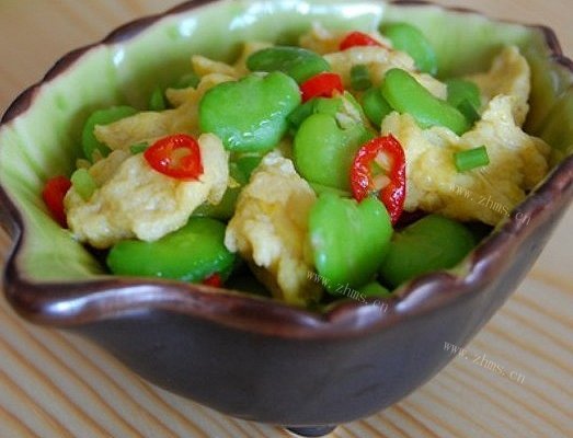 蚕豆米炒鸡蛋