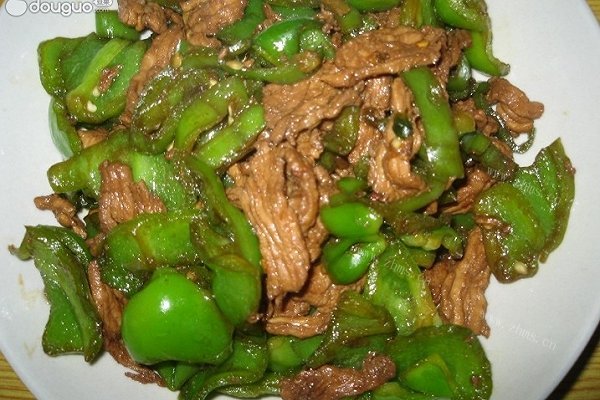 好吃的双椒肉片