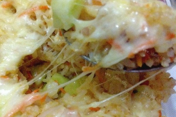 虾仁咖喱焗饭