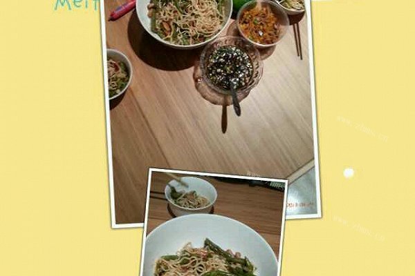 豆角蒸面条