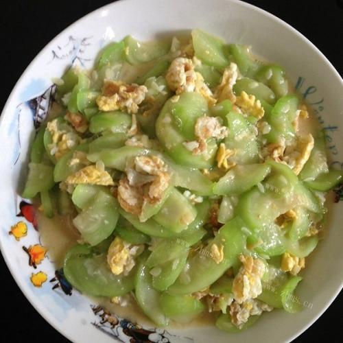 味道不错的丝瓜炒鸡蛋