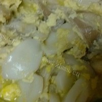 平菇鸡蛋炒年糕