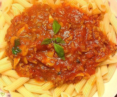 蘑菇肉酱通心粉